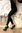 ALBERTO VENTURINI ~ Italy Leder Stiefeletten mit Nieten und Strass schwarz