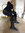 NAPOLEONI ~ Italy Leder Stiefel Overknee mit goldenem Reißverschluss und Fell schwarz