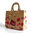 Henkel Tasche BUTTERFLY mit Anhänger beige rot