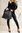 Shopper Tasche mit Deko Anhänger Vintage Used Leder Optik schwarz
