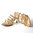 ALBERTO VENTURINI ~ Italy Leder Riemchen Sandaletten mit Strass gold